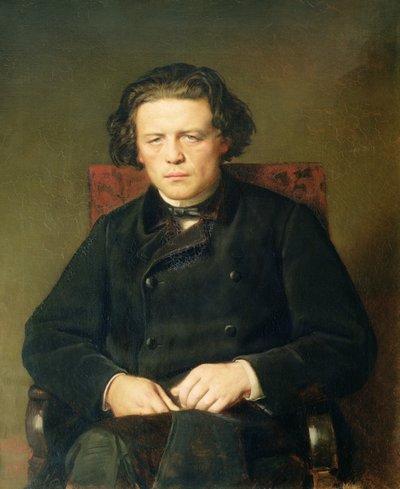 Porträt von Anton Rubinstein (1829-94) 1870 von Vasili Grigorevich Perov